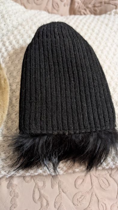 Căciulă blană de vulpe polară