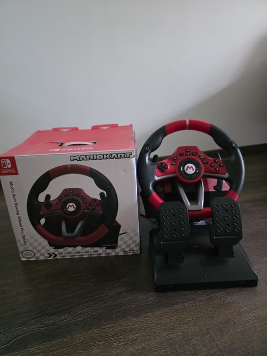 Волан с педали HORI - Pro Deluxe, Mario Kart + игра Mario Cart Deluxe -  Nintendo Switch