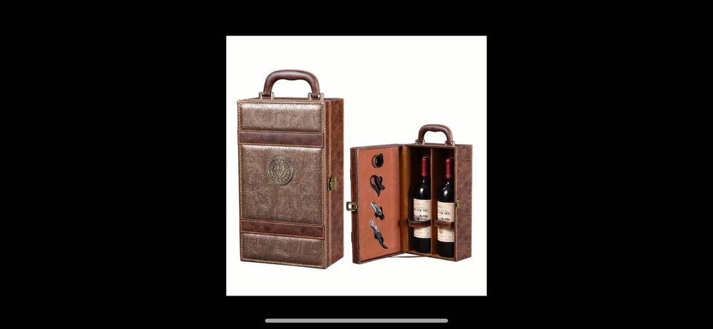 Луксозна подаръчна кутия за вино с принадлежности