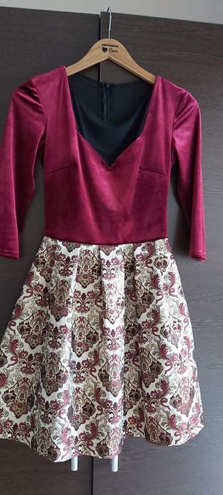 Rochie catifea mulata