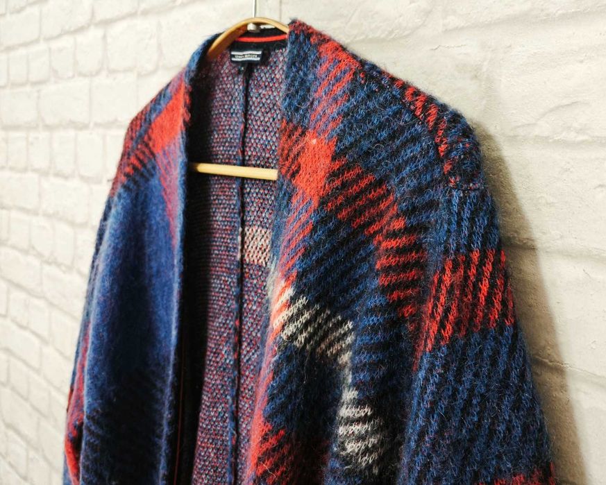 Tommy Hilfiger Mohair Оригинално дамско пончо жилетка One Size