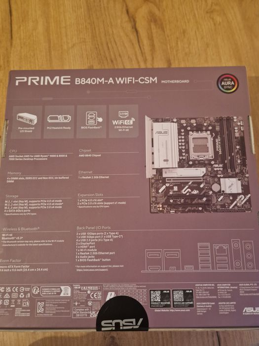 Motherboard Asus Prime B840M-A WIFI-CSM