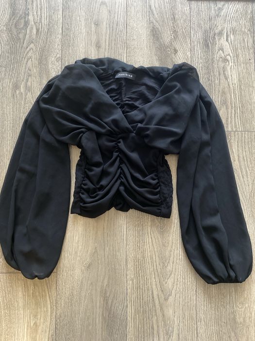 Черна дамска риза