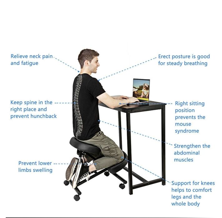 Scaun ergonomic cu suport pentru genunchi