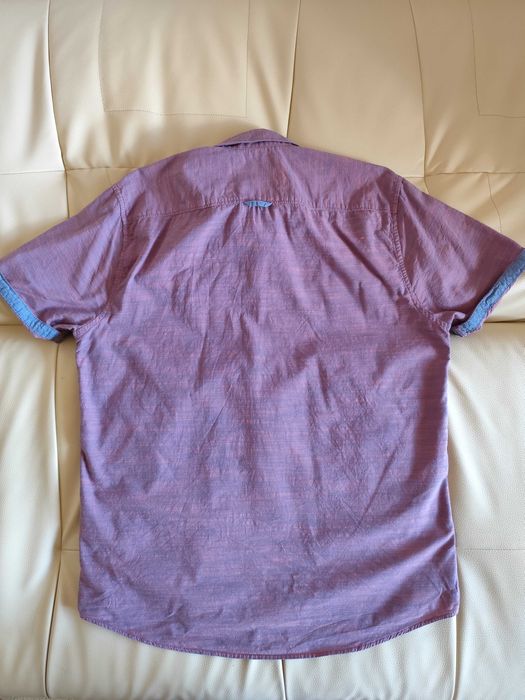 Cămașă Tom Tailor, mov/albastru denim, mărimea L