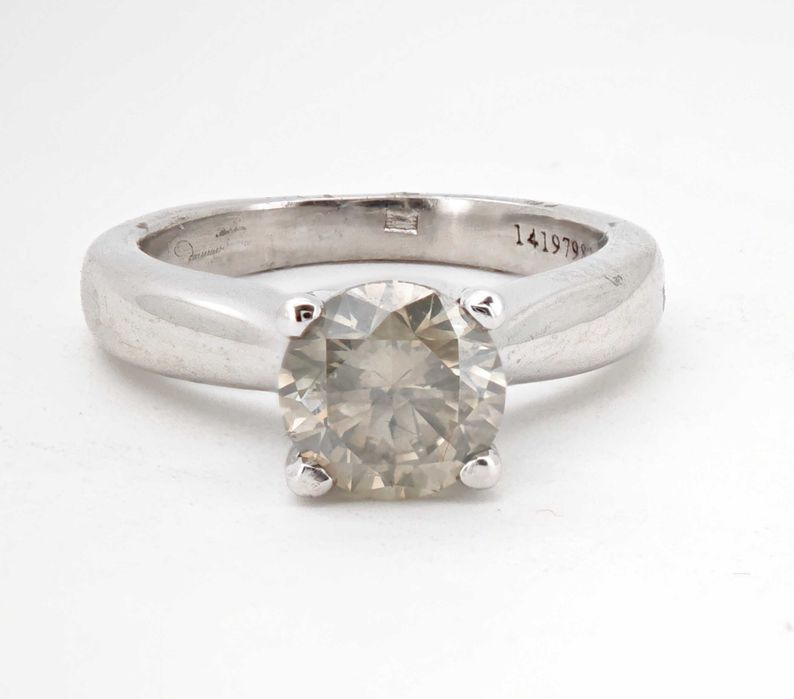 Inel 18k diamant natural 1.31ct 5,36gr