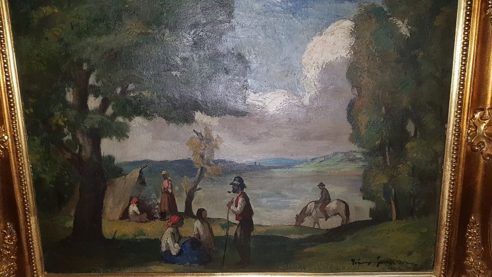 Tablou ulei pe panza semnat Ivànyi Grünwald Bèla.