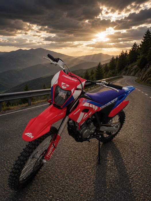 Кросов мотор бензинов 250 кубика BLUE-RED