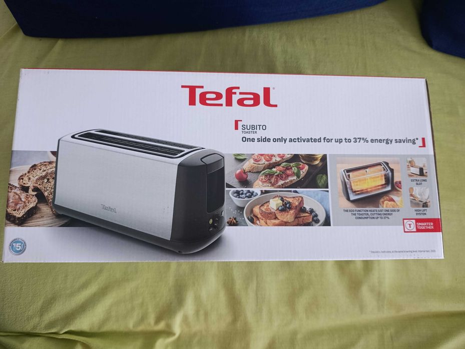 Нов тостер Tefal Subito 1700W + термочаша подарък