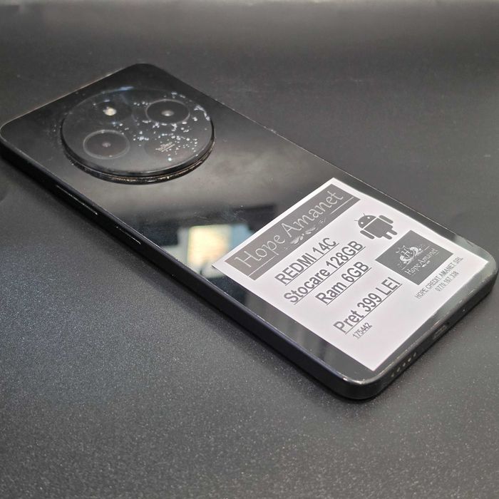 HOPE AMANET P8 Redmi 14 C 128 Gb 6 Gb Ram Camera Zgariata