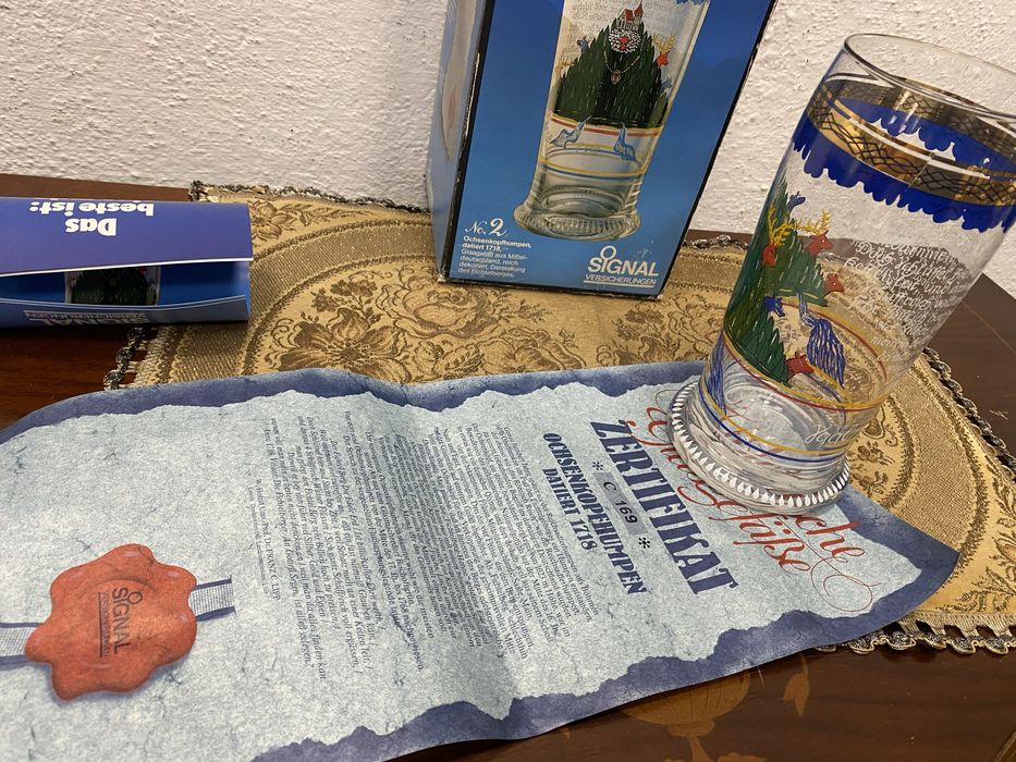 Немска чаша за бира ръчна изработка със сертификат