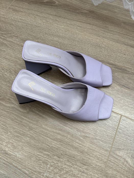 Продам мюли с необычным каблуком, 37 р