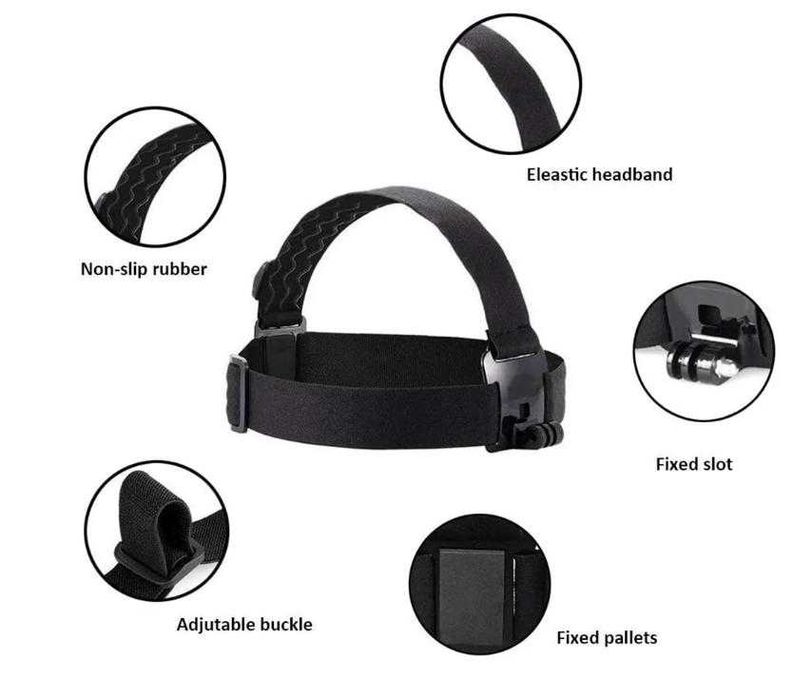 Болт Челник Универсална Стойка за Глава Монтажна Лента за Екшън Камери