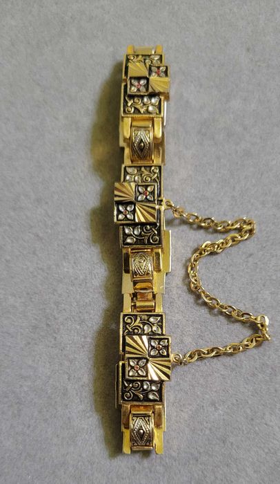 Brățară Toledo Damascene, placată cu aur, anii '60