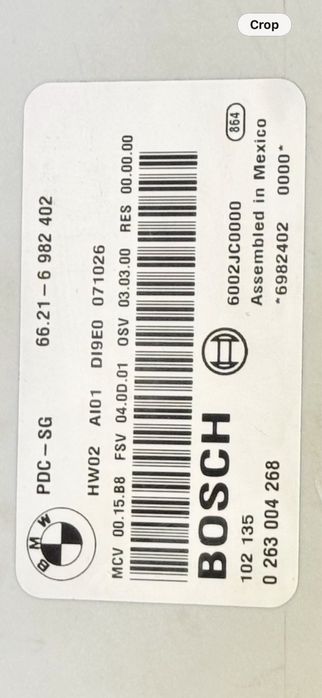 Модул парктроник от BMW e87 Bosch PDC