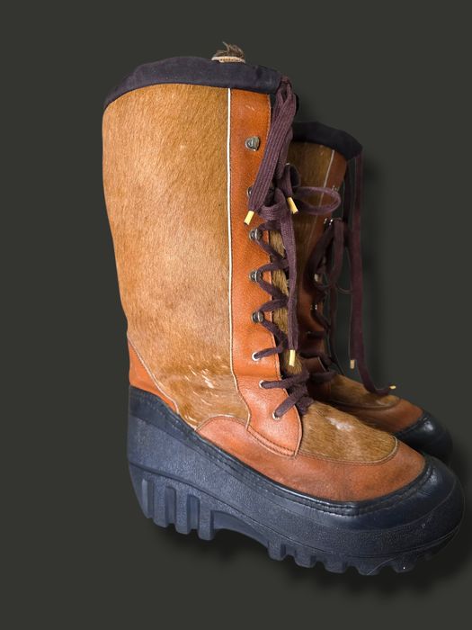 Италиански ловни ботуши от естествена кожа и косъм – Snow-Cat подметка