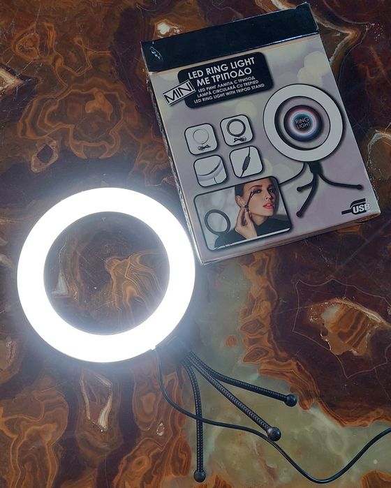 Ring light lampa circulara cu trepied