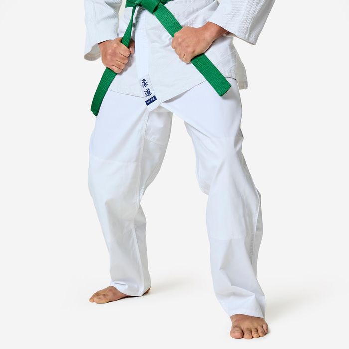 Kimono de judo ușor și rezistent Alb - produs resigilat Decathlon