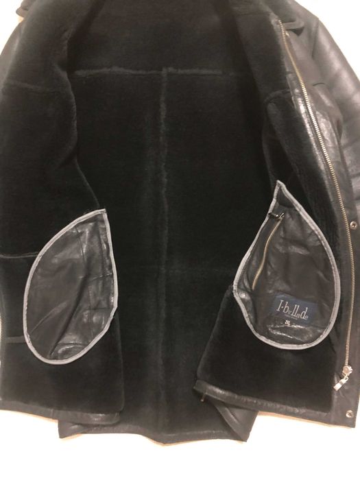 Дубленка и кожаный плащ