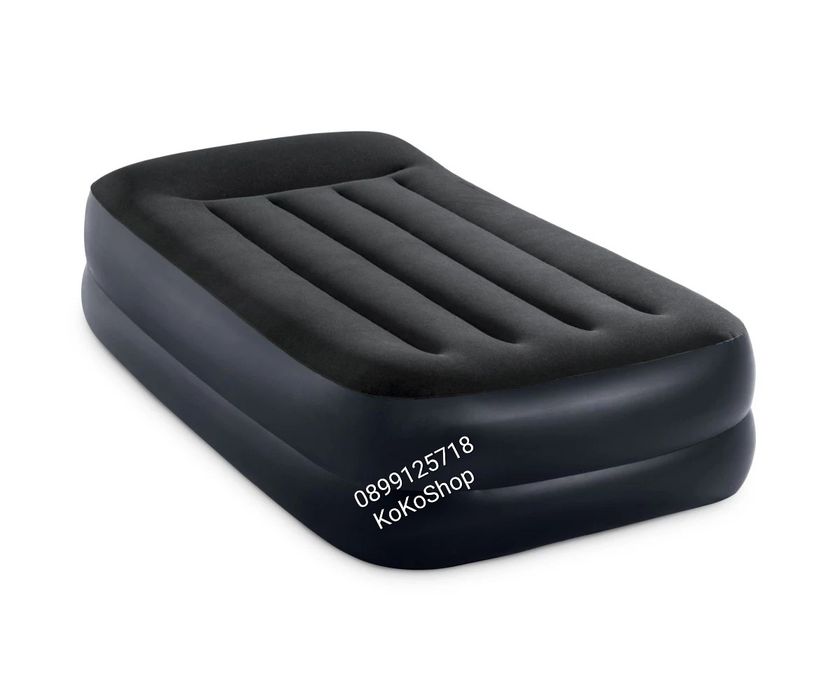 Надуваем матрак "Intex" с вградена ел. помпа/единичен надуваем матрак