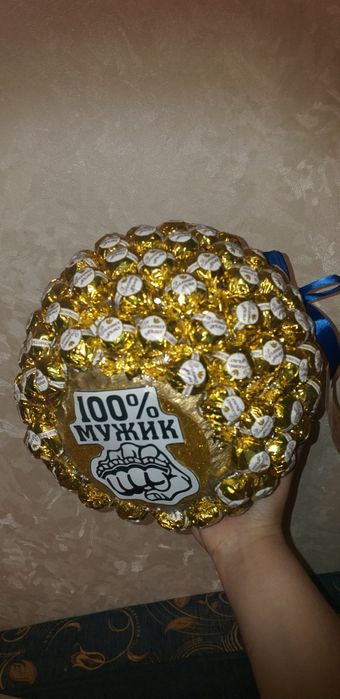 Сувенир Гиря из конфет