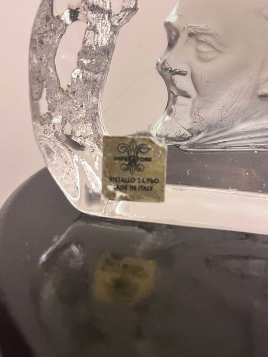 Set doua bibelouri cristal Italia statuete bibelou ieftine marcate