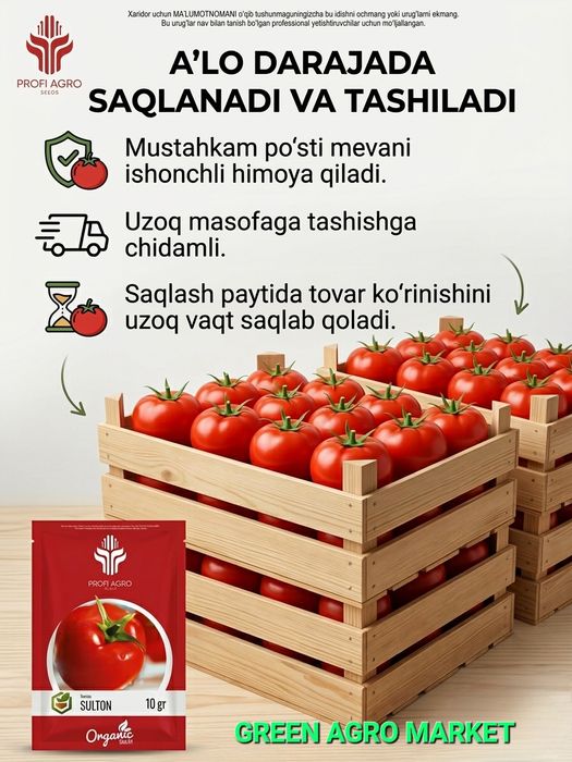Tomorqa uchun Pomidor urug'lari. Yusuf, zara, sulton