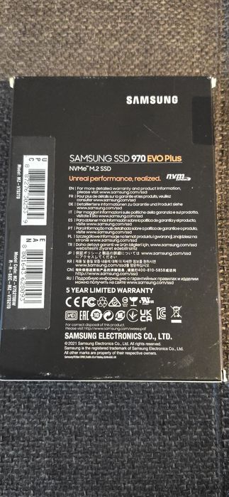 SSD M.2 Samsung 970 Evo Plus 2Tb M2 Pcie 2280 NVMe Nou