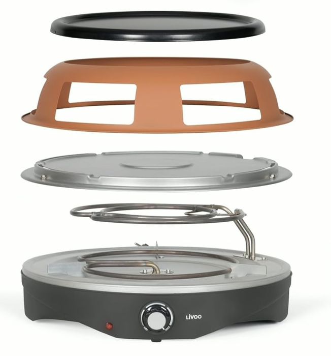 Cuptor de pizza mini DOC304, 1200 W, maro