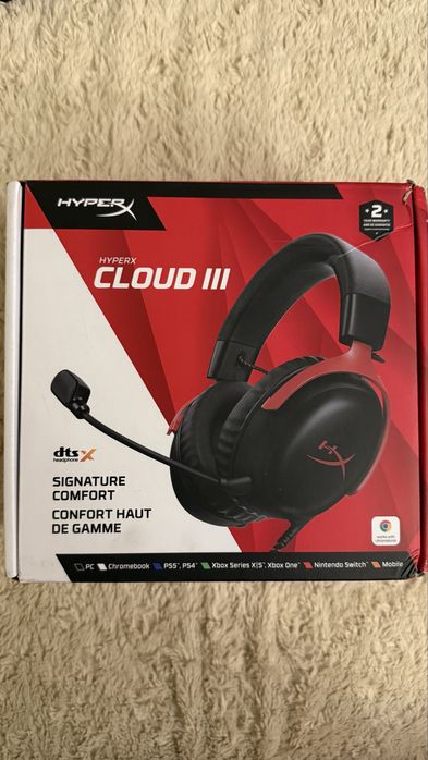 Casti cu fir Hyper X Cloud 3 noi sigilate