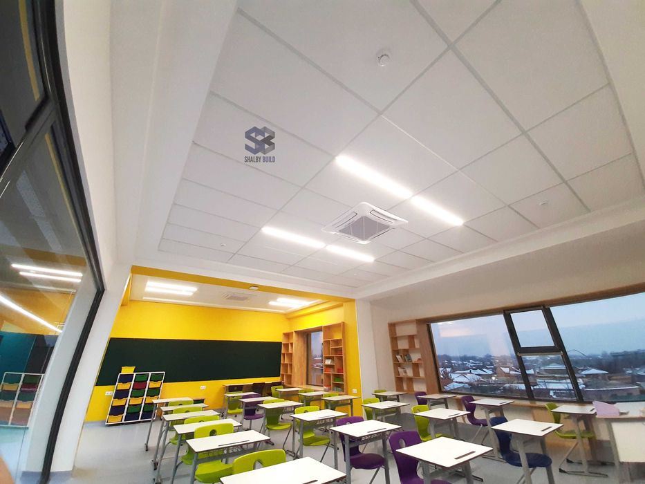 Подвесной потолок из каменной ваты типа Армстронг "Armstrong"