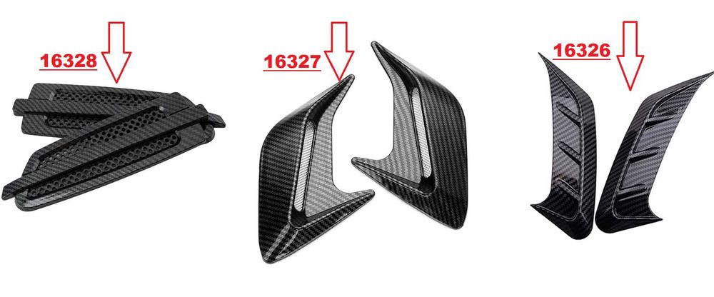 Декорация за броня 3-ри модела карбон