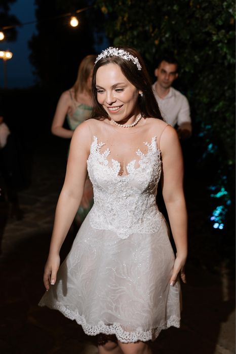 Къса булчинска рокля Julia Kontogruni