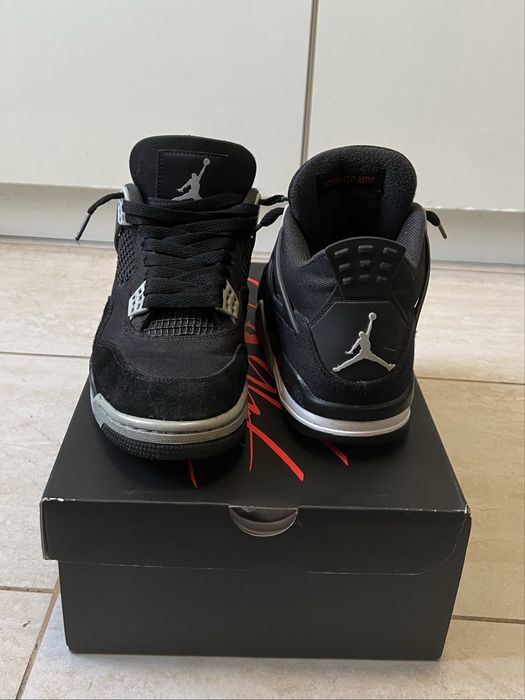 Air Jordan 4 black canvas