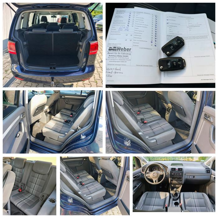 Vw Touran Match 2012 7 Locuri 1.6 Tdi 6+1 trepte.Euro 5  Semipiele.Senzori Climatronic Incalzire  Scaune / Germania - Unic Proprietar