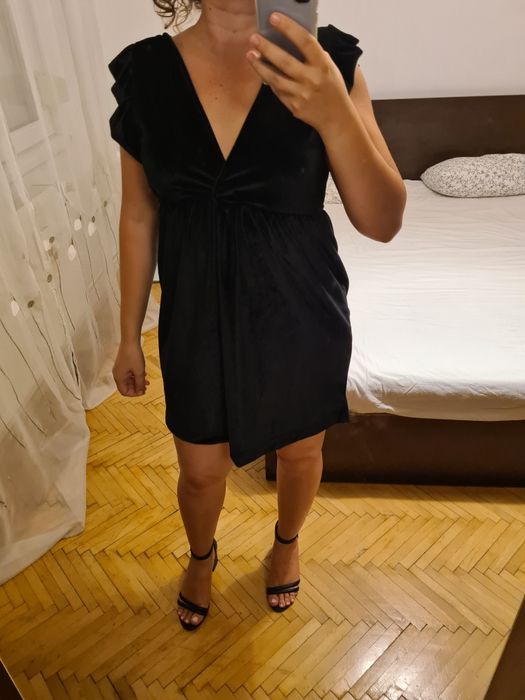 Rochie neagra bumbac