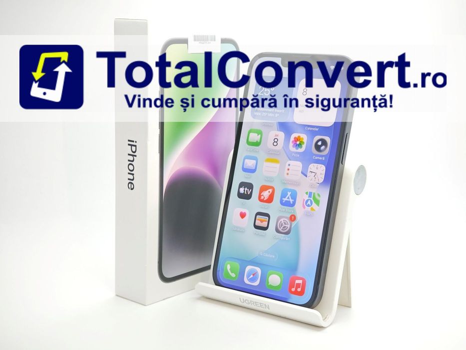 Apple iPhone 14 256GB Midnight 6GB Single, Garantie 24 luni | #R96659