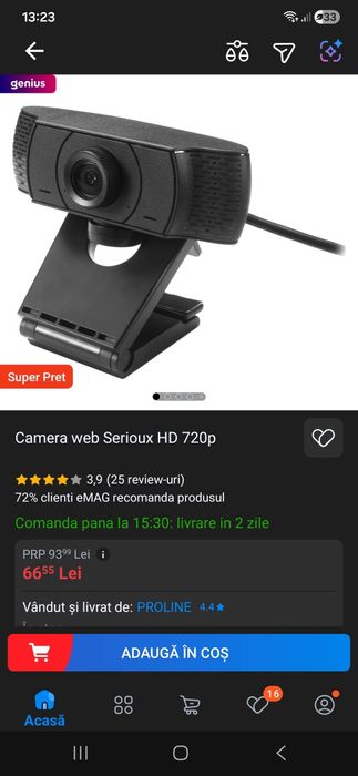 Camera web HD 720p