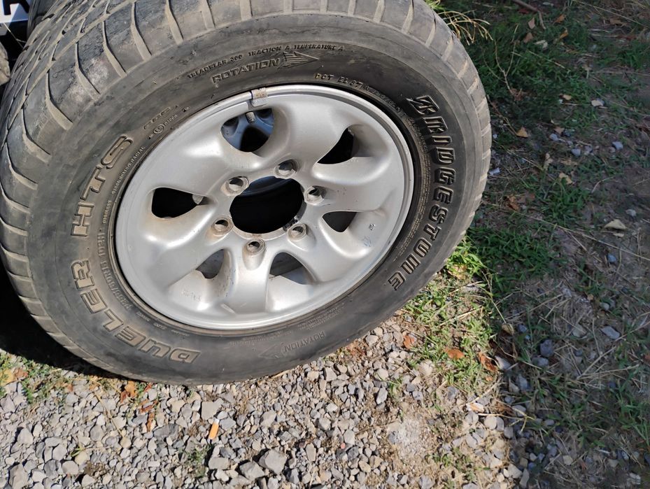 4 бр гуми с алуминиеви джанти 15" 6х139.7х108 Мицубиши Паджеро, Нисан