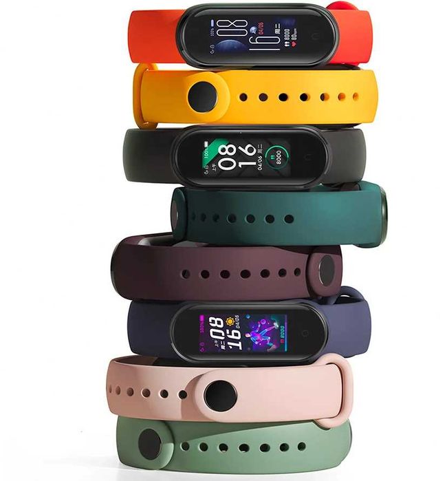 Set 3 culori Curea silicon Xiaomi Mi Band 5 Mi Band 6 Amazfit Band 5