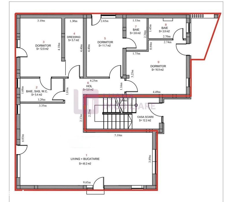 Apartament 4 camere PREMIUM de vanzare | Arhitectilor | curte 200 mp