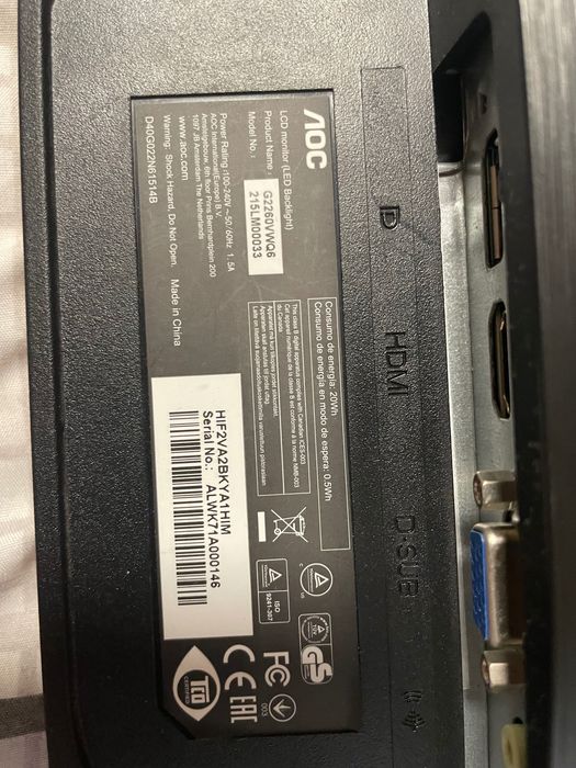 Monitor AOC perfect functional
