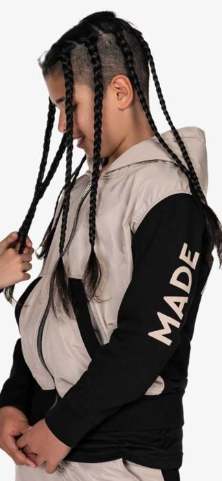 НОВИ!Суичър с цип и карго панталон к-т MADE BY SOCIETY