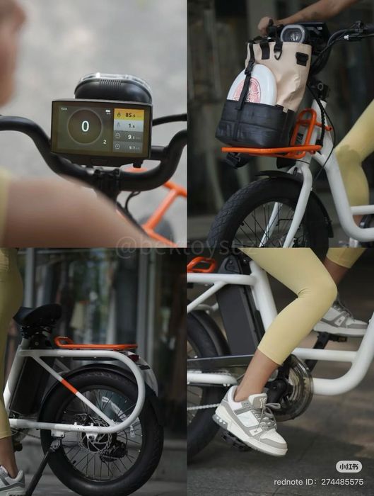 Городской электровелосипед Yadea Cocoa 250W, до 96км, Shimano до 150кг