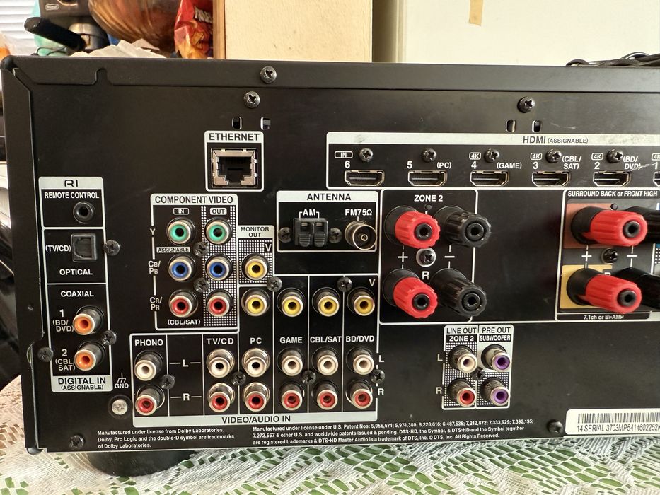 Onkyo TX-NR626 Bluetooth Wi-Fi 7.2