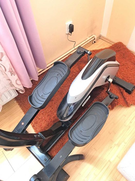 Bicicletă eliptică EcoFit – nefolosită, 12 programe, puls și calorii