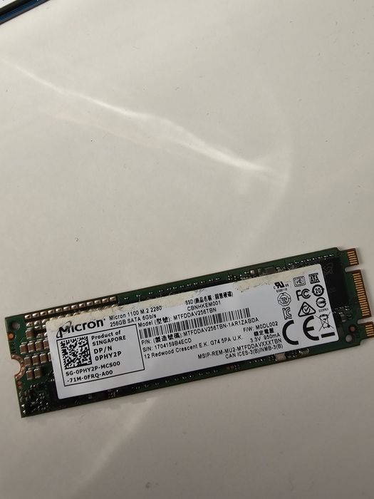 SSD M.2 Sata 256 GB Sandisk Micron SkHynix