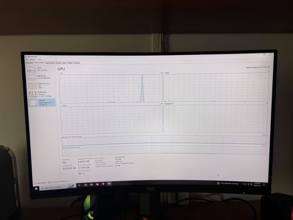 PC Gaming Ryzen 7 3800X + RX 5700 XT 8GB + 16GB RAM + SSD 512GB + AOC 240Hz
