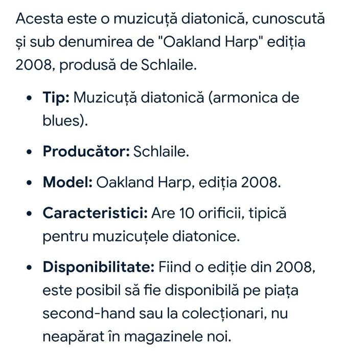 Muzicuta diatonica 2008 "Oakland harp