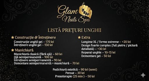 Glam Nails Spa manichiura, pedichiura, pensat presoterapie